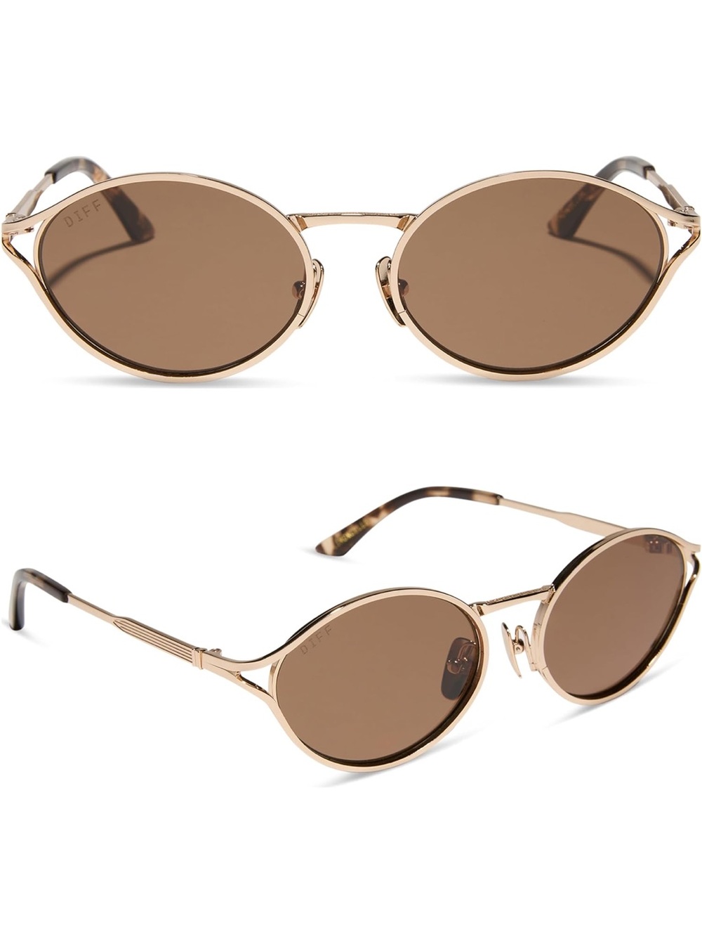 DIFF x Jessie James Decker Limoncello Oval Sunglasses for Women